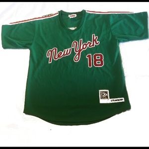 Authentic all stitched Darryl Strawberry Jersey